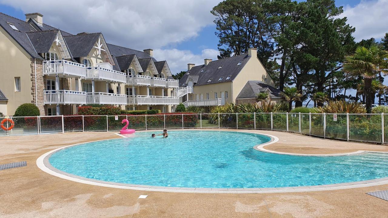 Vacances Ô Cap Coz - Jardin vue mer et piscine - Résidence Cap Azur Fouesnant Esterno foto